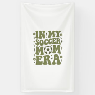Lona Diseño de camiseta de mamá de fútbol vintage de la