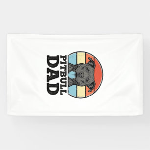 Lona Diseño de camiseta de Papá Pitbull amante de los p