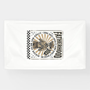 Lona Diseño de camiseta de papá vaquero esqueleto vinta