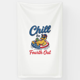 Lona Diseño de camiseta de pato patriótico Relaja el Cu