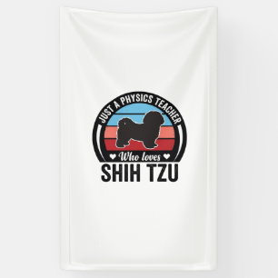 Lona Diseño de camiseta de perro vintage de profesor de