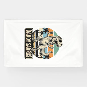Lona Diseño de camiseta de puesta de sol de dinosaurio 