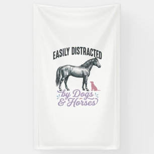 Lona Diseño de camiseta fácilmente distraído por perros