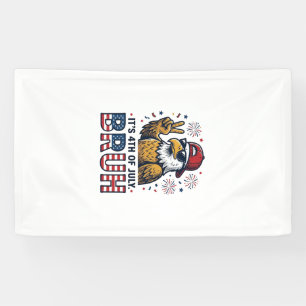 Lona Diseño de camiseta patriótica Funny 4th of July Ea
