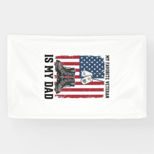 Lona Diseño de camiseta patriótica Mi padre es mi veter