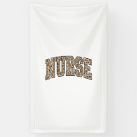 Diseño de camiseta universitaria de enfermera leop