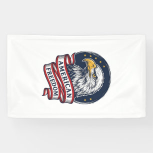 Lona Diseño de camiseta vectorial con cinta patriótica