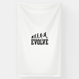 Lona Diseño de camiseta vectorial vintage de evolución