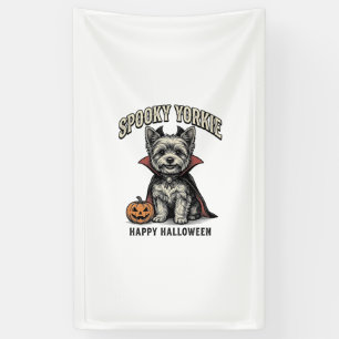 Lona Diseño de camiseta vintage de perro Yorkie espeluz
