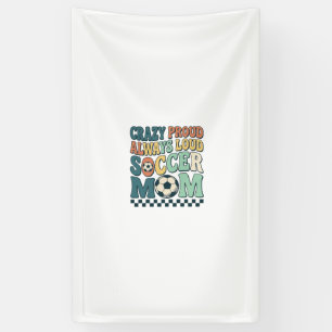 Lona Diseño de camiseta Vintage Soccer Mom Proud Loud_1