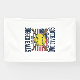 Lona Diseño de camiseta Vintage Softball Dad Bigger Bal