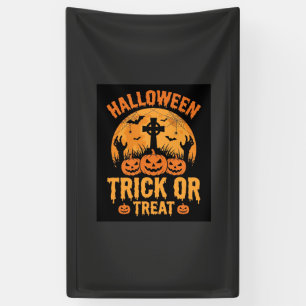 Lona Diseño de cementerio de calabaza de Halloween Truc