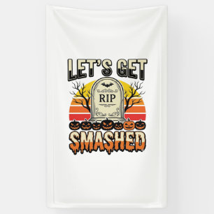 Lona Diseño de cementerio divertido de Halloween Vamos 