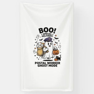 Lona Diseño de entrega de Halloween en modo fantasma pa