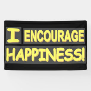 Lona Diseño De Expresión Cuta "Fomentar La Felicidad". 