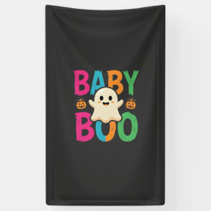 Lona Diseño de fantasma de Halloween Baby Boo_1