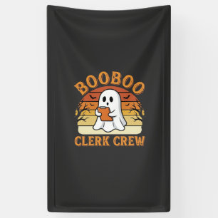 Lona Diseño de fantasma de Halloween de Booboo Clerk Cr