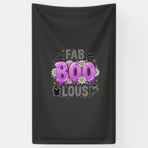 Lona Diseño de fantasma de Halloween Fab Boo Lous_1