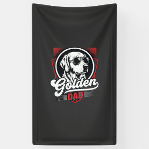 Lona Diseño de gafas de sol Golden Dad Golden Retriever