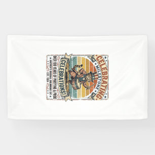 Lona Diseño de grabado vintage de vaca altlandesa de Na