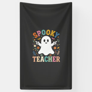 Lona Diseño de Halloween Fantasma Lindo Profesor Espelu