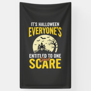 Lona Diseño de Halloween Todos con derecho a un susto_1