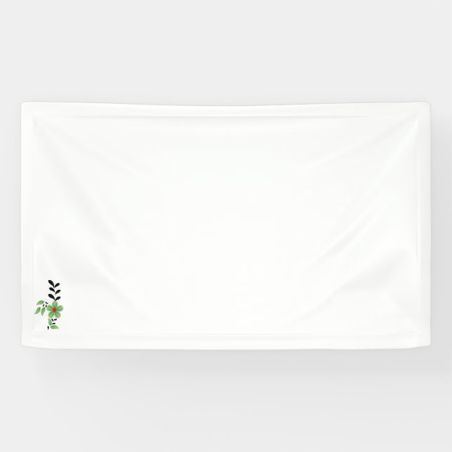 Lona diseño de imágenes prediseñadas en negro, rojo y v (Horizontal)