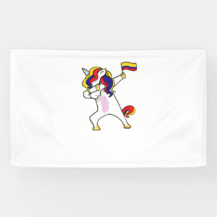 Lona Diseño de Jersey de Colombia Unicornio de Fútbol C