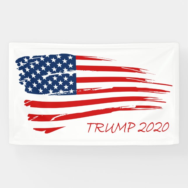 Lona Diseño de la bandera americana del triunfo 2020 (Horizontal)