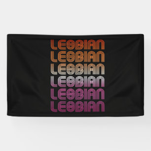 Lona Diseño de patrón retro lésbico