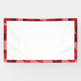 Lona Diseño de pinceladas en rojo