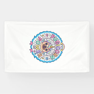 Lona Diseño de regalo divertido y lindo poder Pugicorn