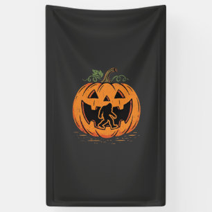 Lona Diseño de silueta de calabaza de Halloween de Pie