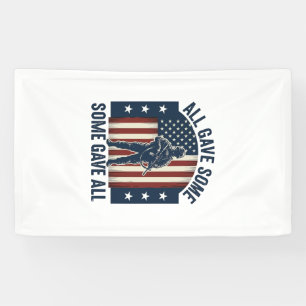 Lona Diseño de tributo al veterano Todo dio algo Alguno