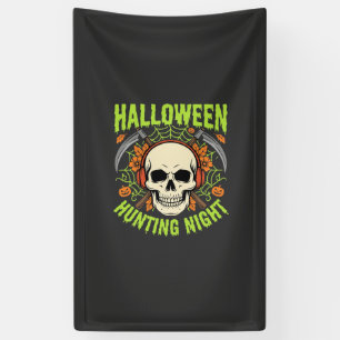 Lona Diseño de vector de calavera de guadaña de noche d