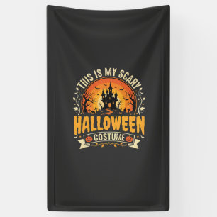 Lona Diseño de vector de disfraz de Halloween aterrador