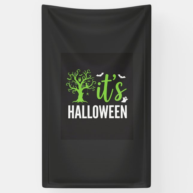 Lona Diseño de vector de murciélagos de árbol espeluzna (Vertical)