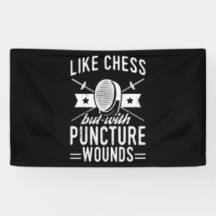 Lona Diseño divertido de cercas como el ajedrez pero co