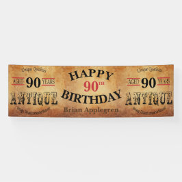 Lona Diseño envejecido, antiguo y 90.o del cumpleaños