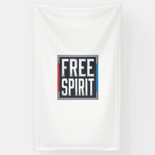 Lona Diseño gráfico de caja espíritu libre patriótico v