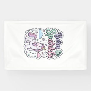 Lona Diseño gráfico de mercancía de unicornio nacido pa