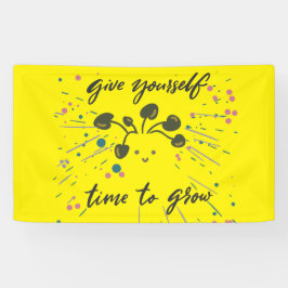 Lona Diseño Inspirador de la mentalidad del crecimiento