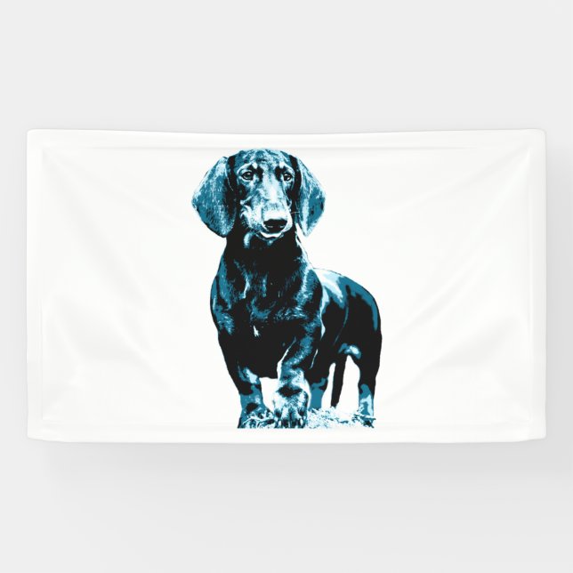 Lona Diseño moderno de dachshund (Horizontal)