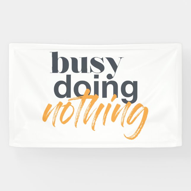 Lona Diseño moderno, moderno y urbano de Busy Doing Not (Horizontal)