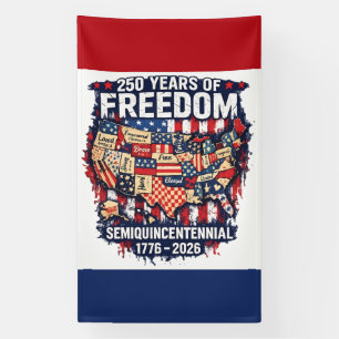 Lona Diseño Patriótico de EE. UU. del 250º Aniversario