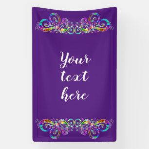 Lona Diseño pintado de mano cardíaca espiral 2