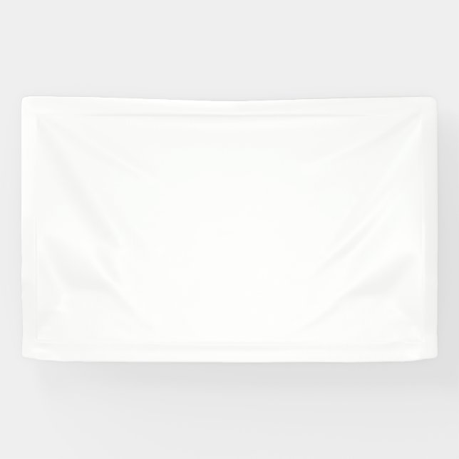 Lona Diseño simple blanco personalizado moderno Agregar (Horizontal)