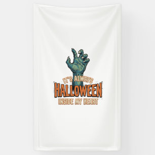 Lona Diseño Vintage Halloween Dentro De Mi Corazón Mano