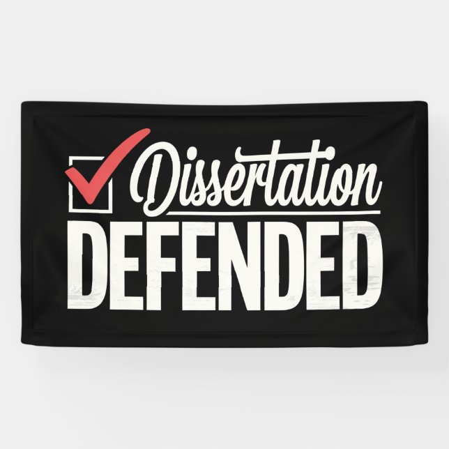 Lona Disertación Defendió la Graduación de Graduado de  (Horizontal)