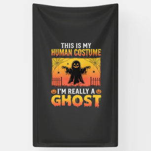 Lona Disfraz de Fantasma Vintage de Halloween para Huma